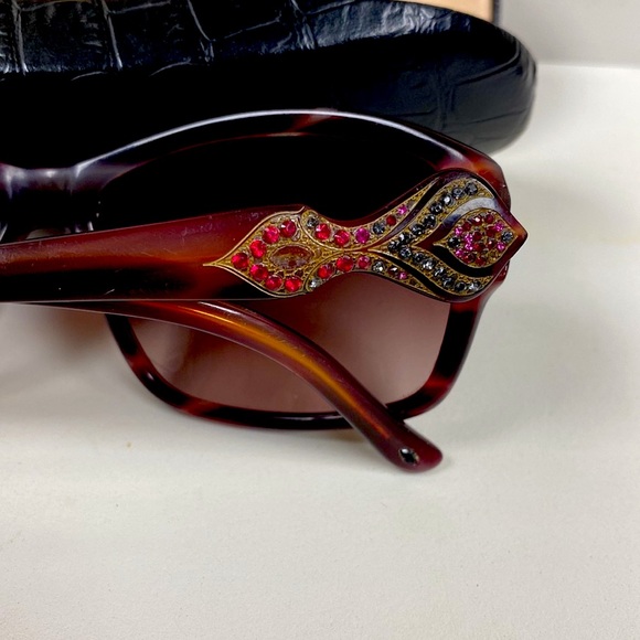 Judith Lieber Stunning Handmade in Japan  Crystal Encrusted Vintage Sunglasses - Picture 4 of 12